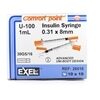 1cc Insulin Syringe 30G x 516 Exel Comfort Point 100Box