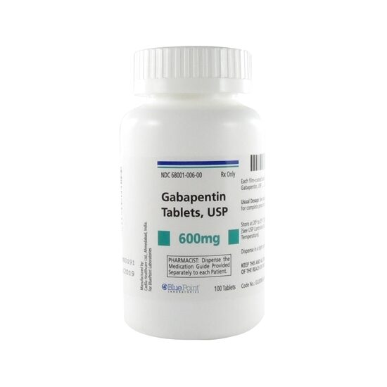 Gabapentin  600mg  Tablets  100Bottle