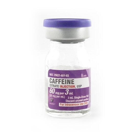 Caffeine Citrate for IV  20mgmL 60mgvial  SDPF  3mL