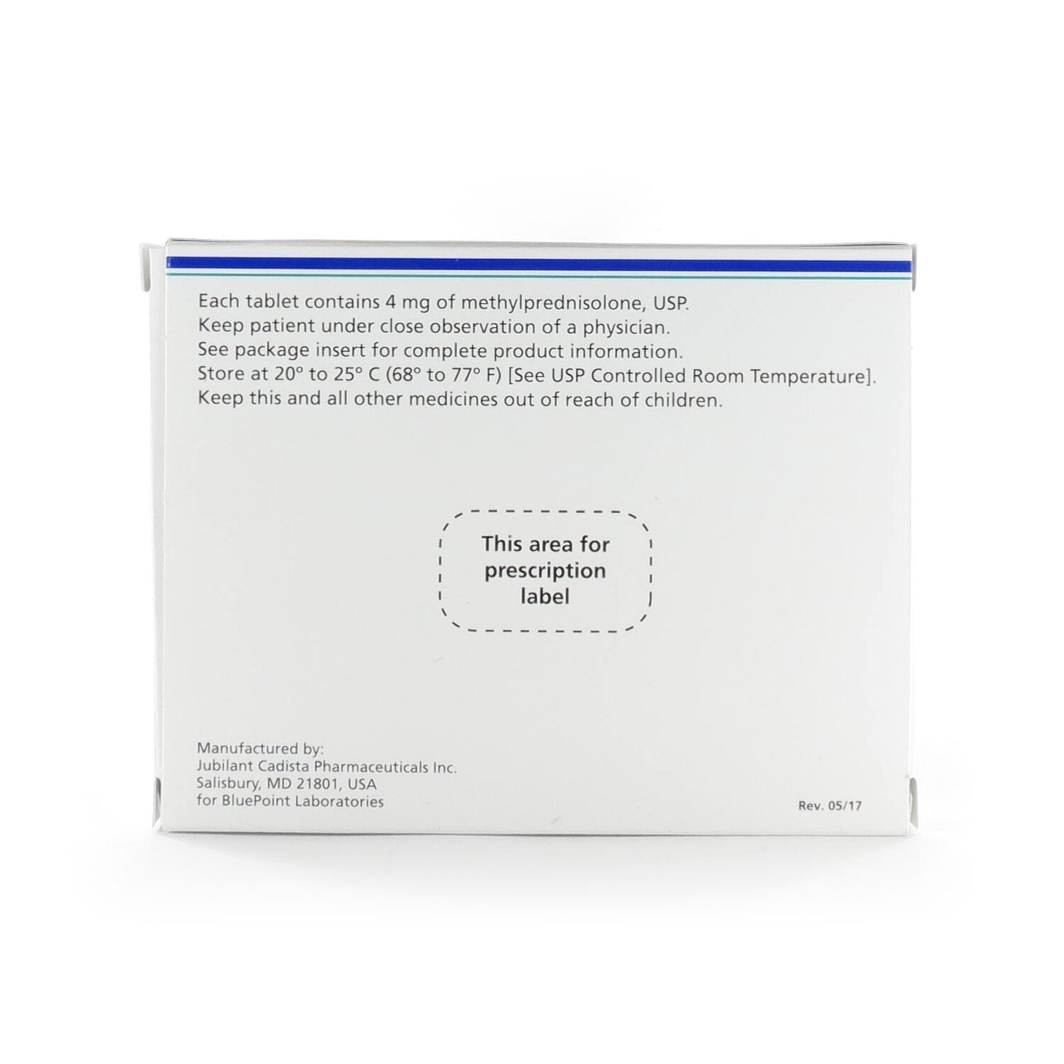 Methylprednisolone, 4mg, Dose-Pack, 21 Tablets/Box | McGuff