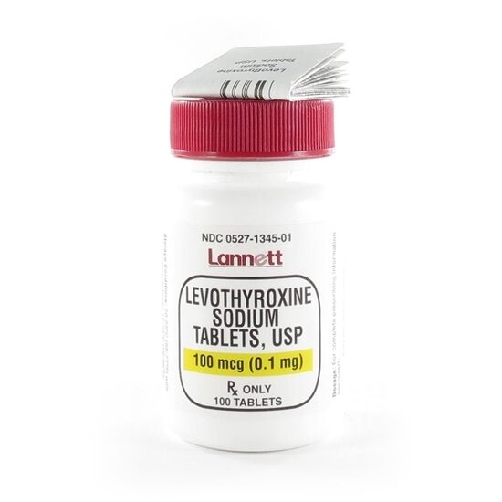 Levothyroxine Sodium  100mcg  Tablets  100btl