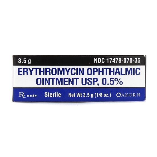 Erythromycin 5mggm Ophthalmic Ointment 35Gram Tube