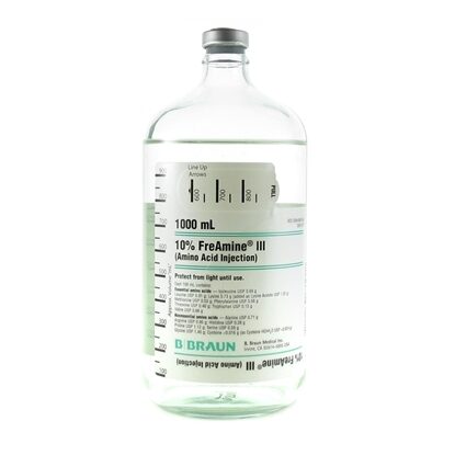 Amino Acid 10% Freamine, Glass 1,000mL,