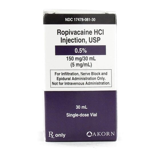 Ropivacaine HCL 05 5mgmL SDV 30mL