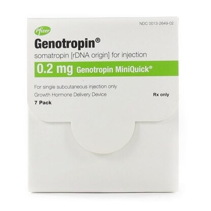 Genotropin MiniQuick HGH, Human Growth Hormone, 0.2mg, Syringe, 7 each