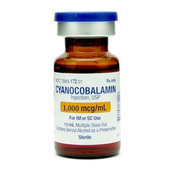 Cyanocobalamin Vitamin B12 1000mcg MDV 10mL Vial