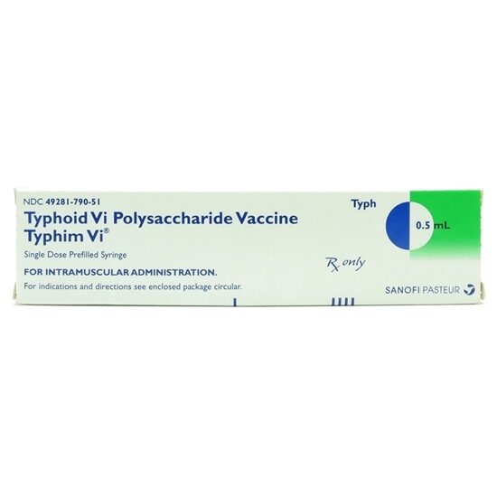 Vaccine Typhoid Typhim Vi  25mcg Preservative Free 05mL Syringe