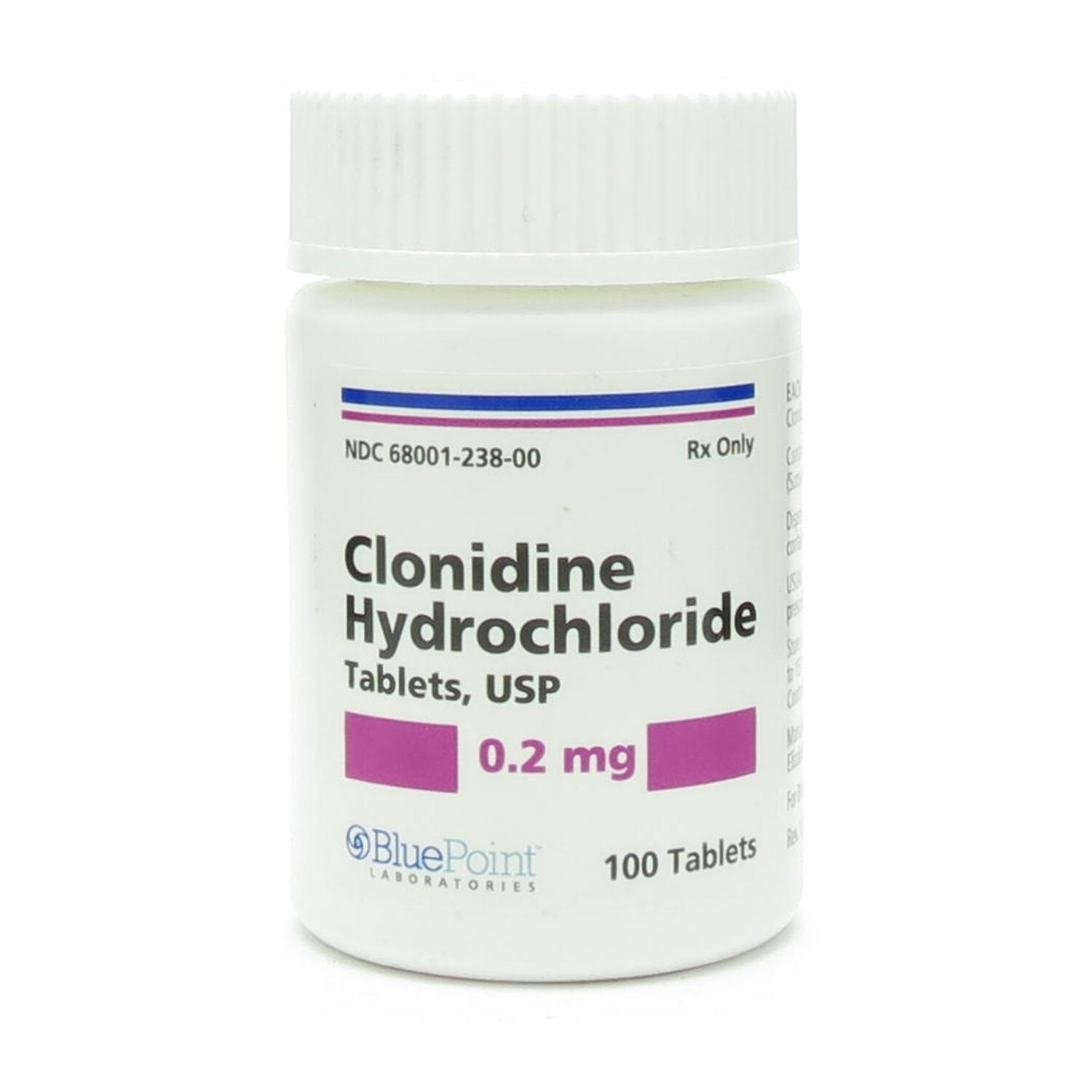 Clonidine hcl 0 2mg 100 tablets bottle mcguff