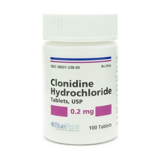 Clonidine hcl 0 2mg 100 tablets bottle mcguff