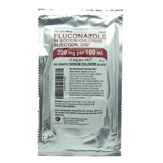 FluconazoleSaline IV Bags 200mg 100mL 10Box