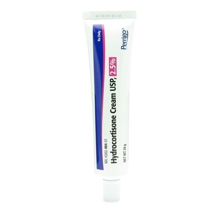 Hydrocortisone, 2.50%, Cream, 28gm Tube