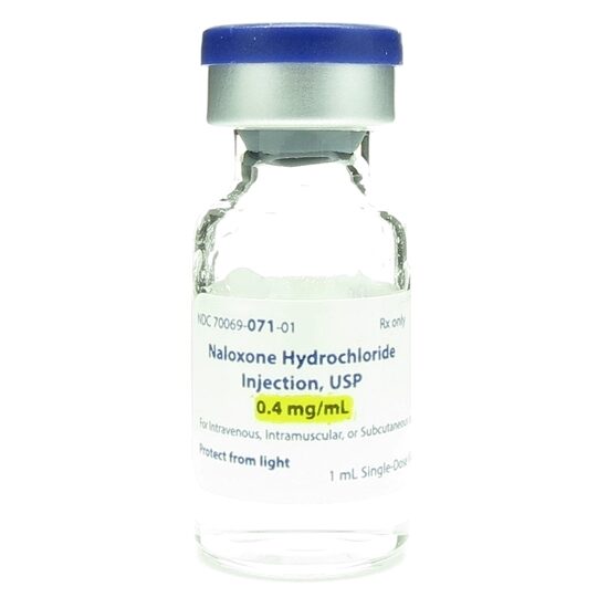 Naloxone HCl 04mgmL SDV 1mL 10 VialsTray