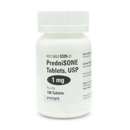 Prednisone,   1mg,  100 Tablets/Bottle