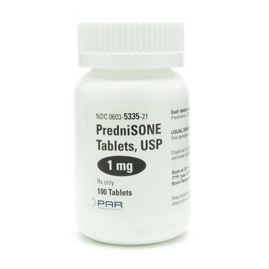Prednisone   1mg  100 TabletsBottle