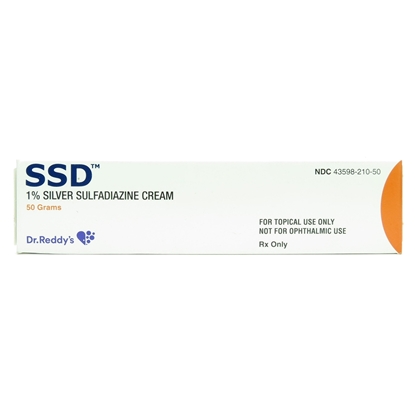 SSD™ Silver Sulfadiazine 1% Cream 50 g, Each