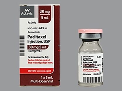 Paclitaxel, 6mg/mL, MDV, 5mL Vial