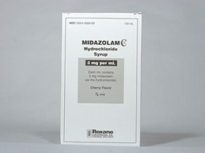 Midazolam [C-IV], 2mg/mL, Cherry-Flavored Syrup, 118mL Bottle