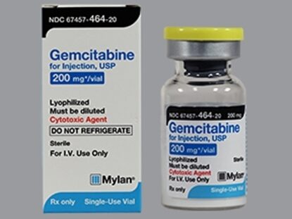 Gemcitabine HCl, Lyophylized for Injection, 200mg, SDV, Vial