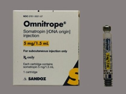 Omnitrope HGH Multiple Dose Refill Cartridge, 5mg/1.5mL Each