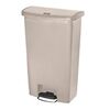 Waste Can Stepon Slim Jim Rectangular Beige 18 Gallon 147 x 221 x 265 Each