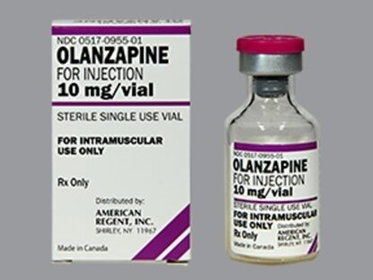 Olanzapine for Injection,  Powder, I/M use, 10mg/Vial, SDV Vial