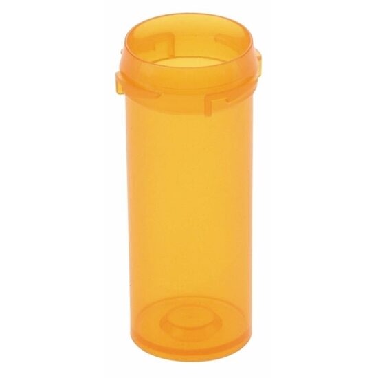 Vial Prescription 16 Dram 1 ounce Amber Plastic without Caps 270Case