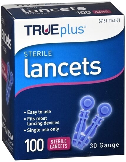 Lancet Twist  McKesson  30G 18mm Blue Disposable 100Box