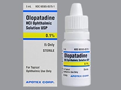 Olopatadine HCl 0.1% Ophthalmic Solution 5 mL, Each