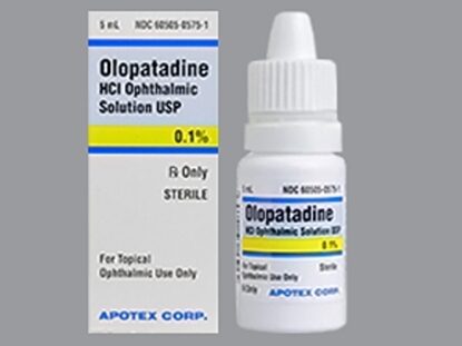 Olopatadine HCl,  0.1%, Ophthalmic Solution, 5mL/Bottle