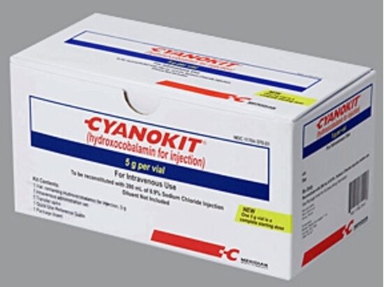 Cyanokit  Cyanide Antidote Kit  5grams250mL IV bottle   EACH  Order direct at 8006388093