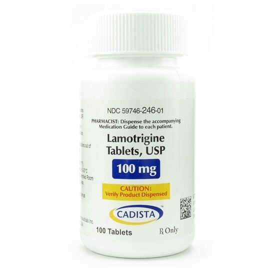 Lamotrigine  100mg  Tablets  100Bottle   Generic for Lamictal