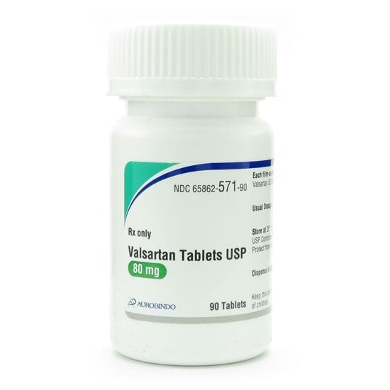 Valsartan 80mg 90 TabletsBottle
