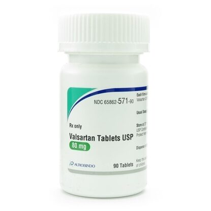 Valsartan, 80mg, 90 Tablets/Bottle