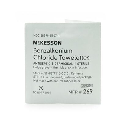 McKesson Antiseptic Skin Towelette, 100/Box