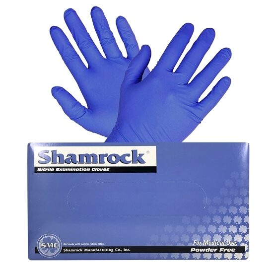 Gloves Nitrile Synthetic PF Textured Blue 100box