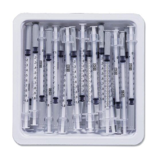 1cc Allergy Syringe 26G x 12 Regular Bevel 1000Case