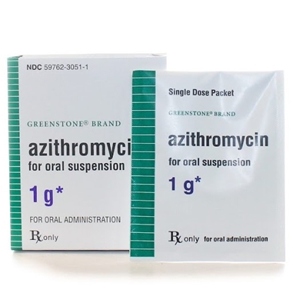 Azithromycin SD, Packet, 1 gram/Packet, 3/Box