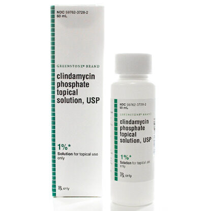 Clindamycin Phosphate, 1% Topical Solution, 60mL/Bottle
