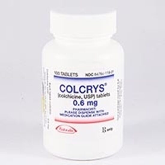 Colcrys  Colchicine 06mg  30 TabletsBottle