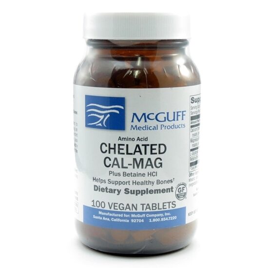 Chelated CalMag wBetaine HCl Vegitabs 100Bottle