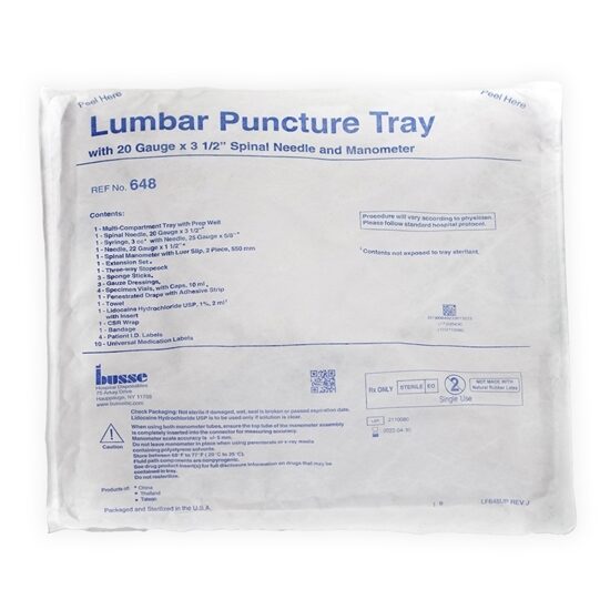 Lumbar Puncture Tray 20Gx35      Tray