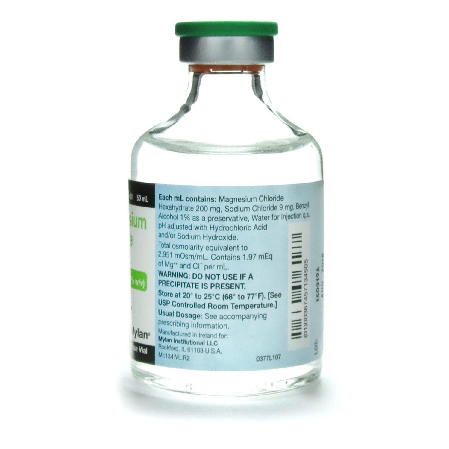 Magnesium Chloride, 200mg/mL MDV, 50mL Vial McGuff