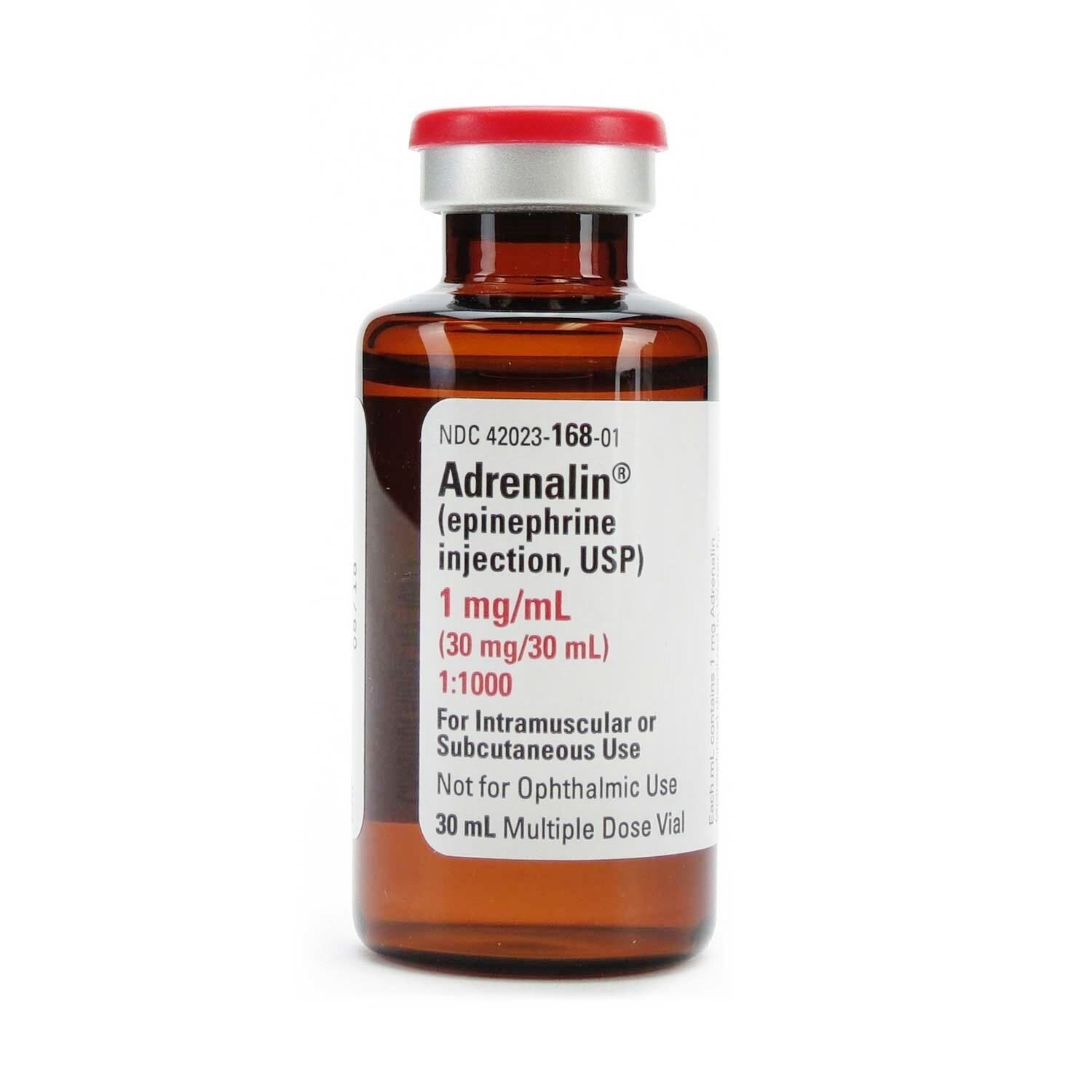 Adrenalin Chloride (Epinephrine), 1:1000, 1mg/mL MDV, 30mL | McGuff