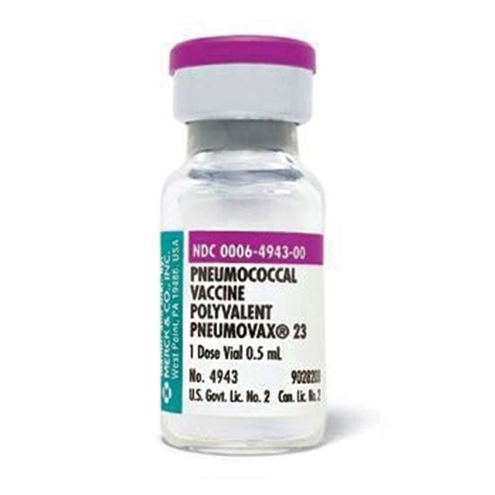 Vaccine Pneumococcal SD with Preservative 05mL PNEUMOVAX 23 10 VialsTray