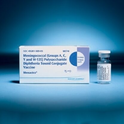 Vaccine, Meningicoccal, A,C,Y,W-135 DIP/PF, 4mcg, SDV, 0.5mL, Menactra®, 5 Vials/Tray