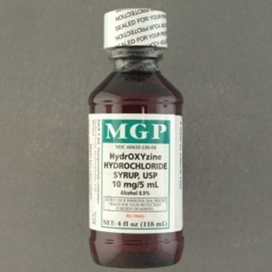 Hydroxyzine HCl 10mg5mL Syrup 473mL Bottle