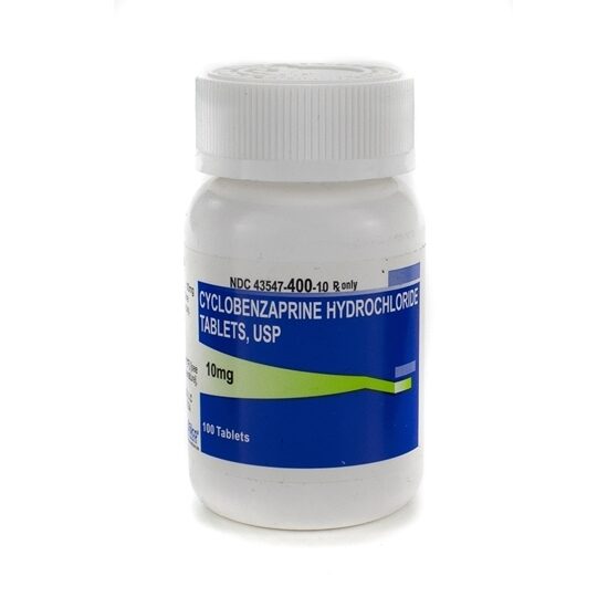 Cyclobenzaprine HCl 10mg 100 TabletsBottle