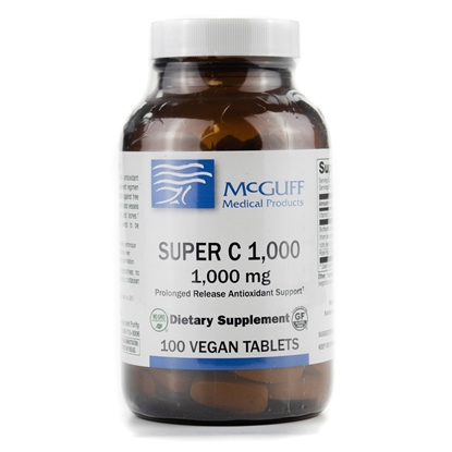 Vitamin C, (SUPER C 1,000), Prolonged Release, 1,000mg, 100 Tablets/Bottle