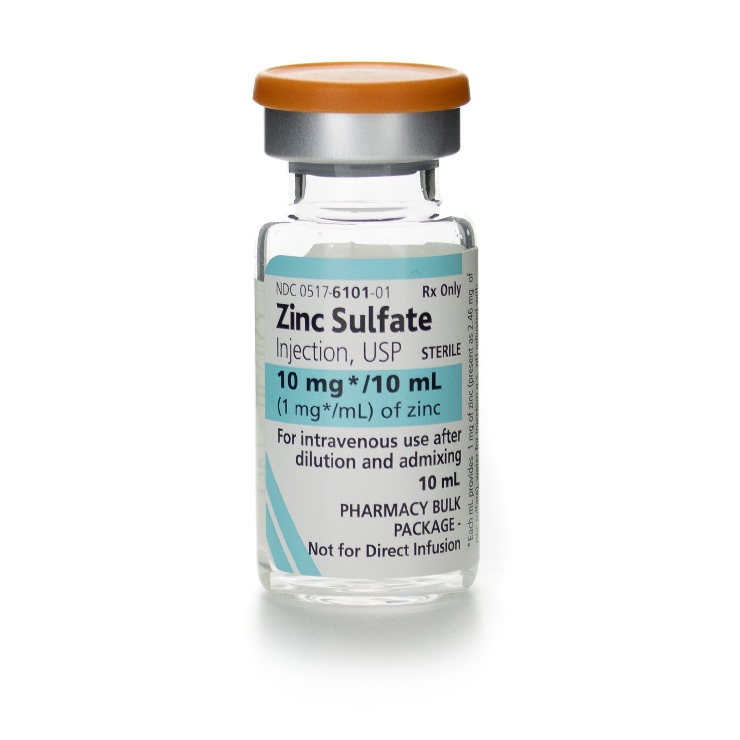 Zinc Sulfate Trace Element, 1mg/mL, SDV, 10mL Vial McGuff