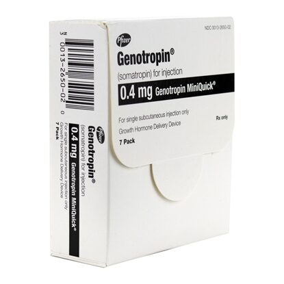 Genotropin, MiniQuick, HGH 0.4mg Syringe, 7/Box